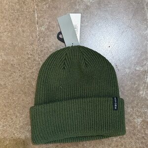 Olive Green Knit Beanie
